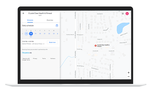 mockup Booking Channels in laptop